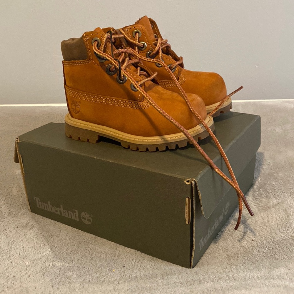 Toddler Timberland Boots (6” Orange)